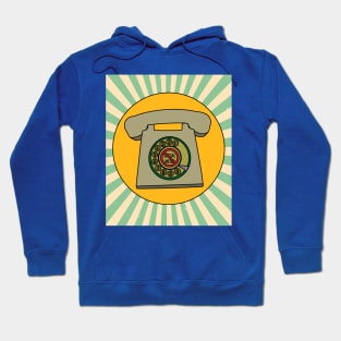 Old Antique Retro Phones Hoodie